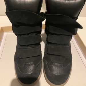 Isabel Marant black sued bekett sneaker